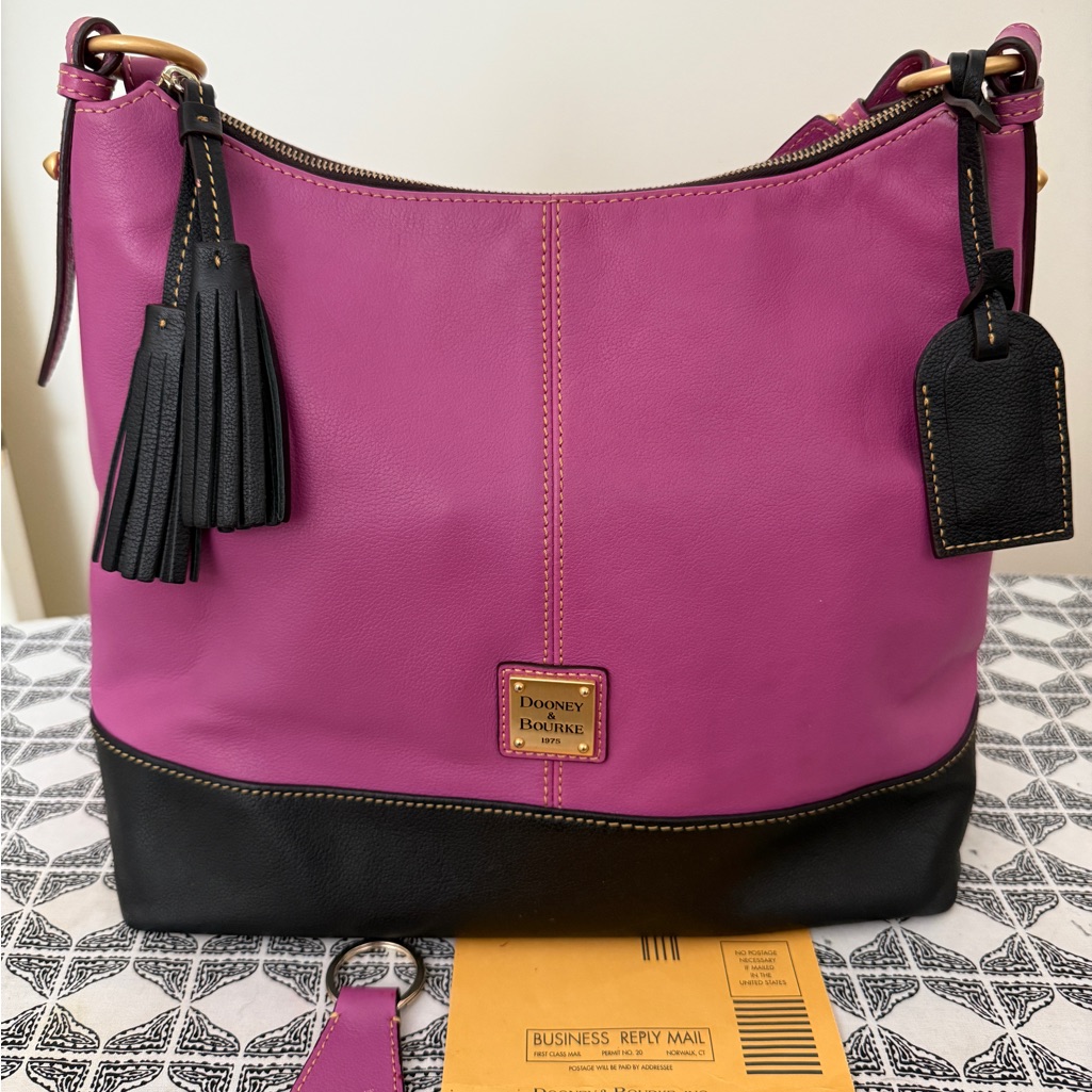 Dooney & Bourke Sophie Hobo Handbag W/ Keychain